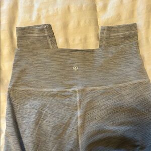 lululemon athletica Gray Striped Leggings